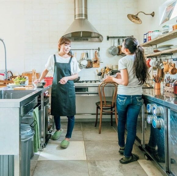 母子厨房風キッチン