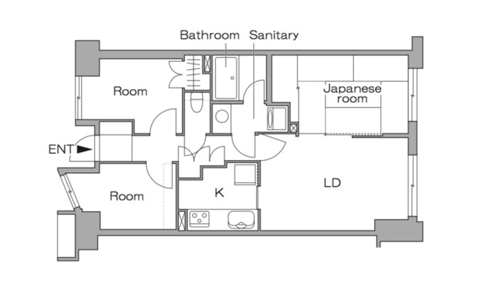 リノベーション前の間取り