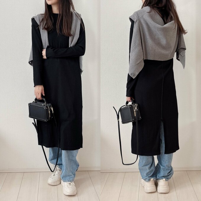 カーディガンコーデ