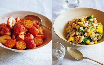 ボウル1つで簡単カラフルサラダ。トマトとツナ缶で夏にぴったりな2品