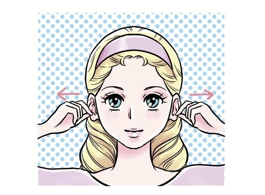 耳水平伸ばし