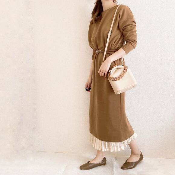 ワンピースと合わせたコーデ