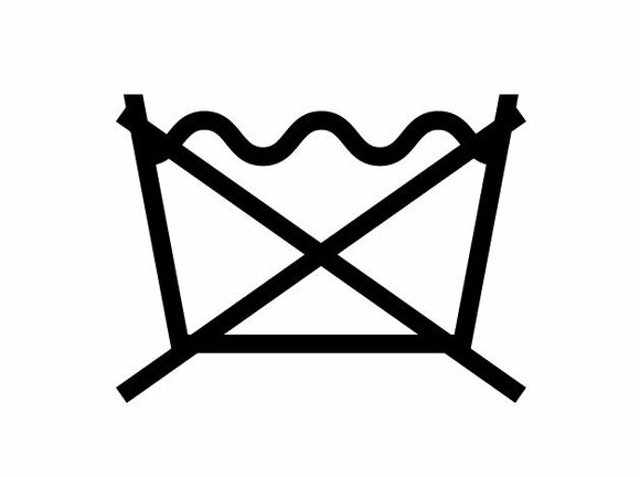 家庭での洗濯禁止