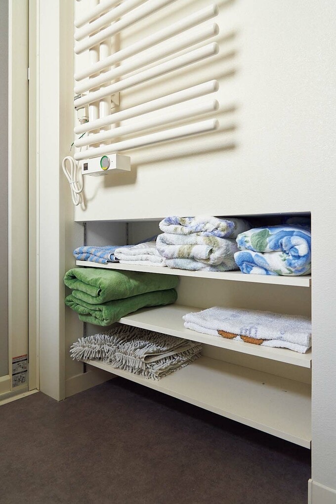 洗面の背面収納