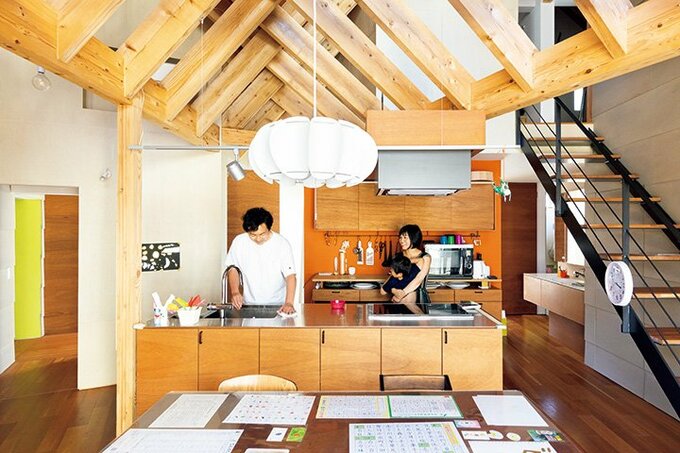 夫妻の忙しい毎日を支えている家事ラクハウス