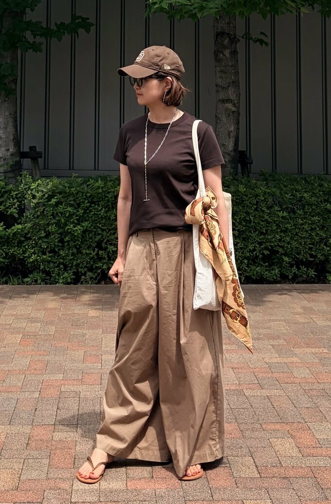 河村さん旅行着まわしコーデ2
