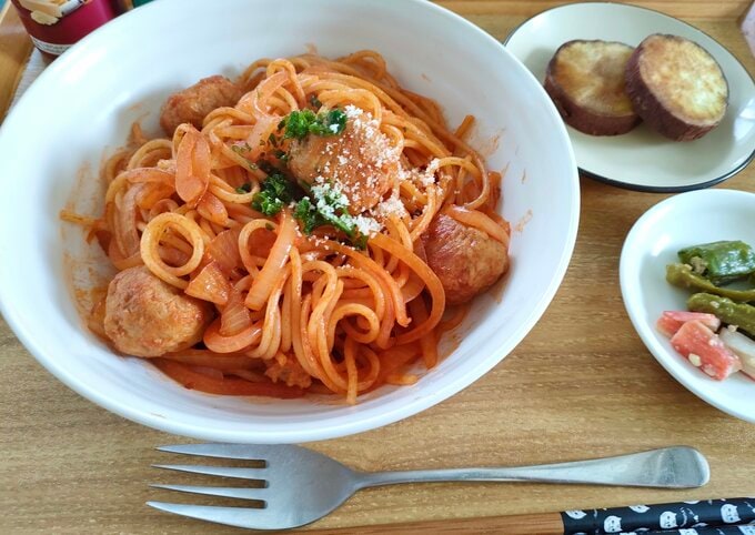 時短ナポリタン