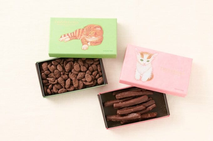 THEOBROMA「オランジェット」「レーズンチョコ」（どちらも￥1918）
