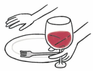 立食スタイルの美しい食べ方