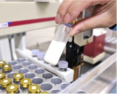 生乳のサンプル