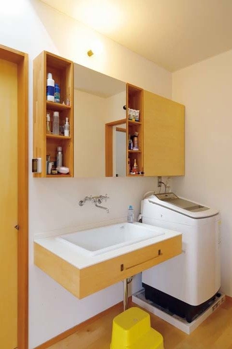 洗濯機と洗面台