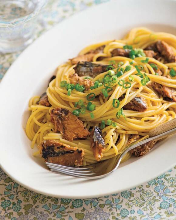 サンマのユズコショウパスタ