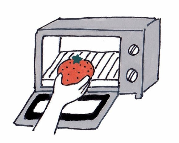 みかんをトースターに