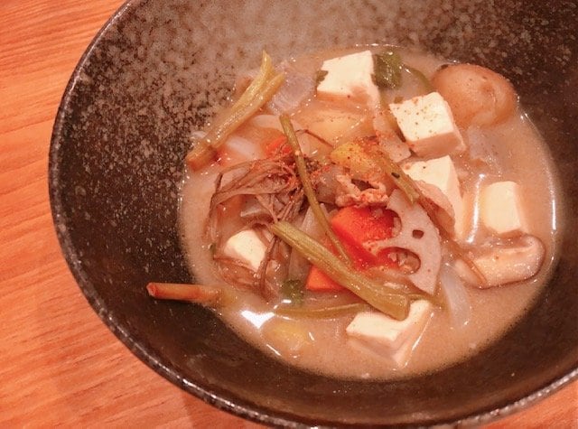 レンコンなどの汁物