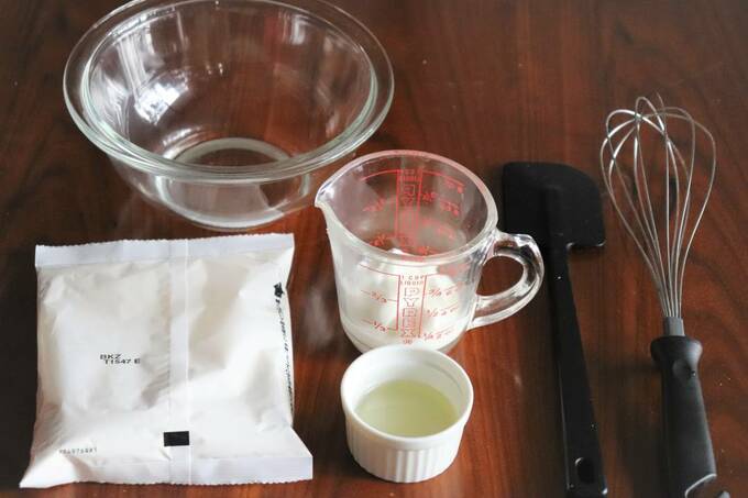 ホットケーキミックスなど材料