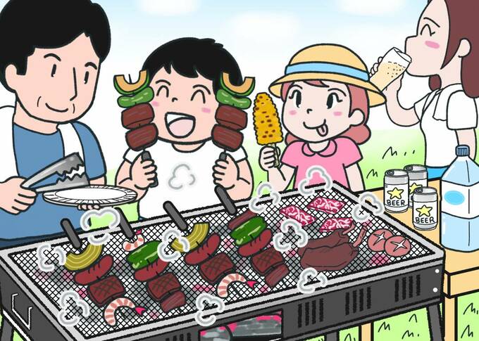 バーベキュー間違い探し1