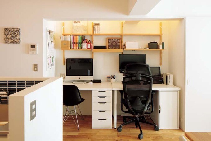 LDKの一角に設けたワークスペース
