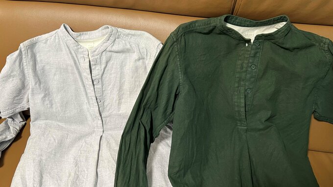 シンプルなデザインの洋服