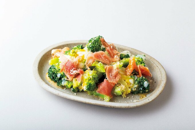 ブロッコリーのカルボナーラ風