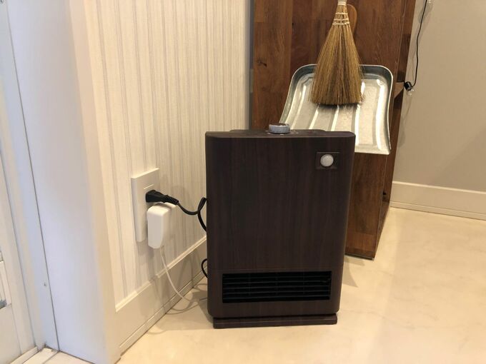 季節家電を想定して洗面所にコンセントを設置