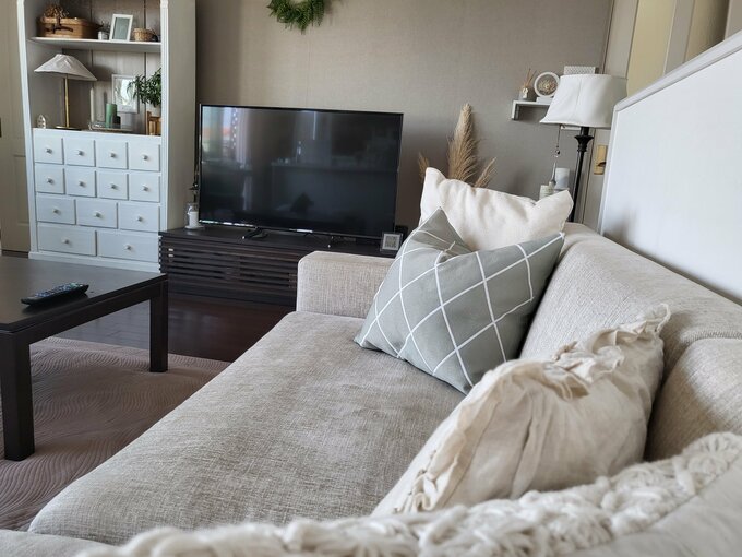 ソファとテレビの関係