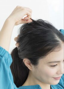 全体にふんわりしたふくらみを出す