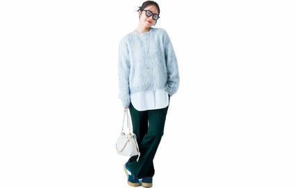 40代からの「着やせ」パンツ＆コーデ4つ。ユニクロ即美脚パンツにGU優秀ワイドパンツも＜155cm・磯山さやかさんがお試し＞