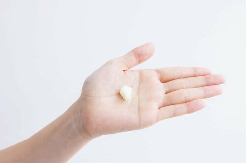 手のひらにバーム