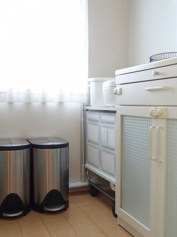 キッチンワゴンの奥にある房かけ