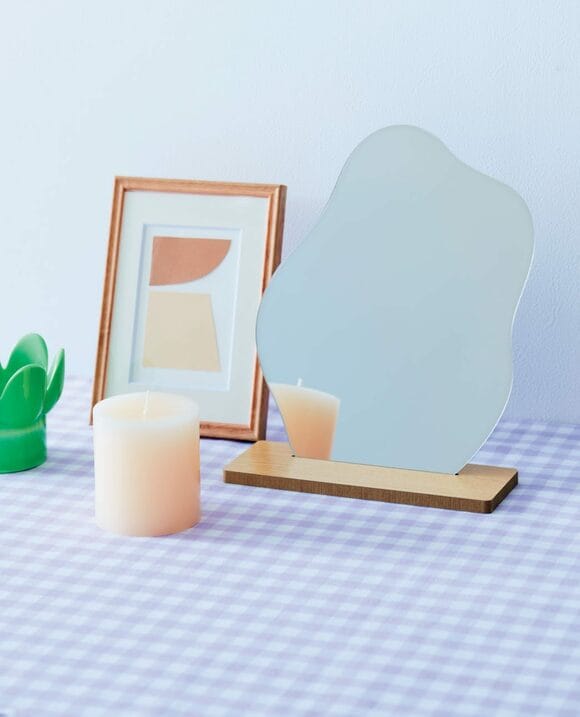 キャンドルと鏡