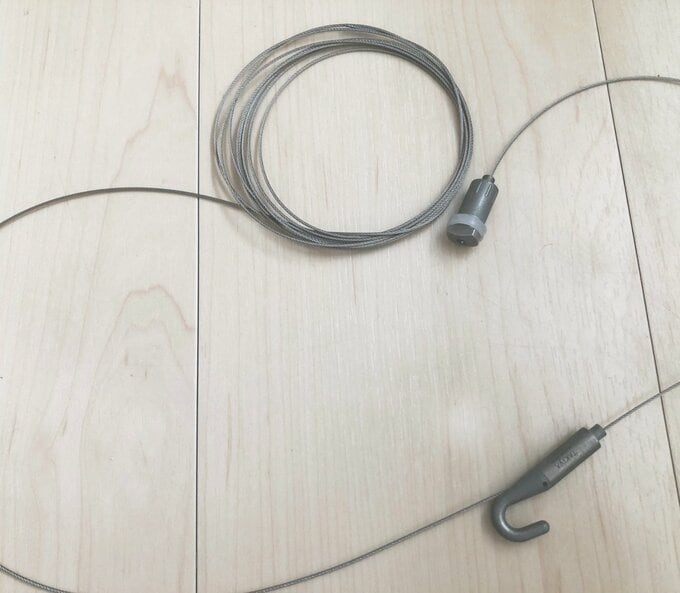 フックつきワイヤーロープ