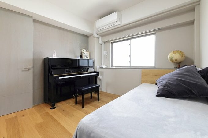 ピアノの練習にも使っているゲストルーム