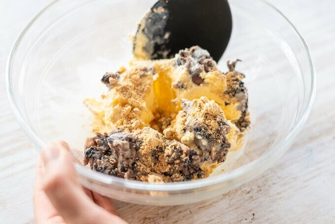 アイスと混ぜる