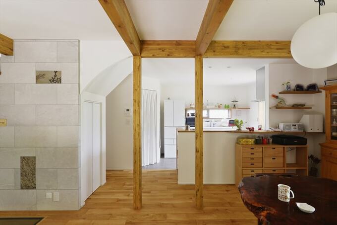 LDKから見たキッチン