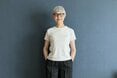70歳の「無印良品のボーダーTシャツ」コーデ2つ。小さめシルエットが好バランス