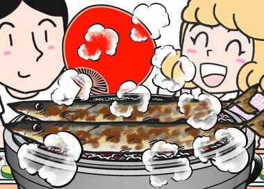 秋のサンマの香りに歓喜！どこが違う？5つ見つけたらエラい＜間違い探し＞