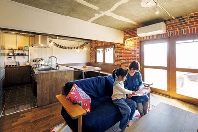 【団地リノベ事例】ワークスペースが2つ。メゾネットタイプの築古団地がまるでブルックリン！