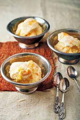 チーズとマンゴーのアイスケーキ。うま味＆ジューシーさが最高