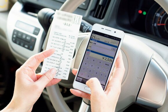 スマホとレシート