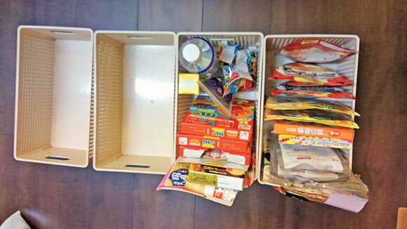 食品のストックケースゆる捨て後