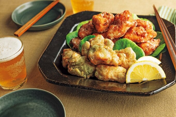 2色の鶏胸から揚げ