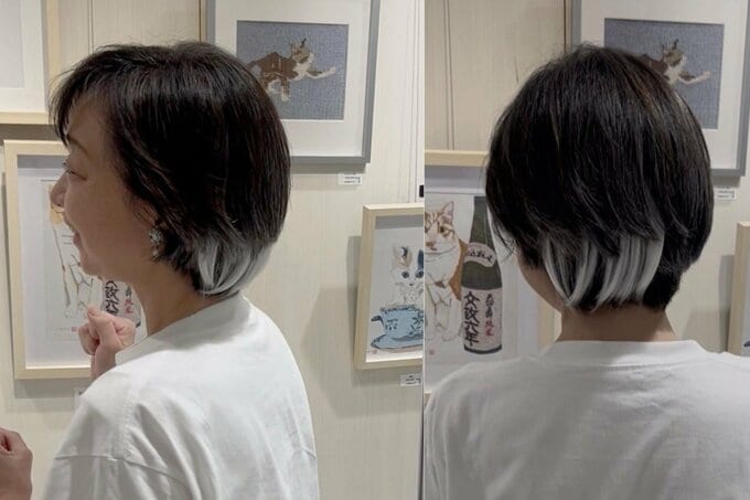 部分ウィッグをつけた川上麻衣子さん