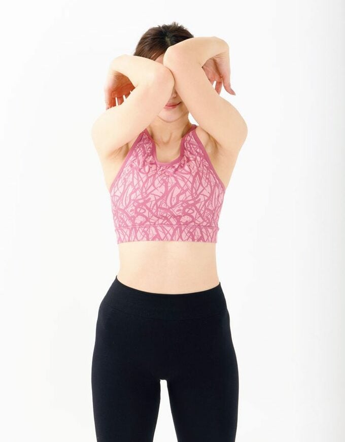 肘と肘上げる左肘上