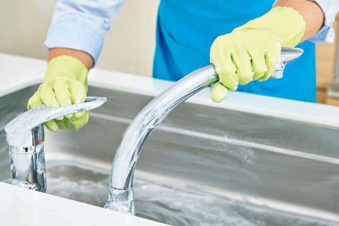 シンクの掃除