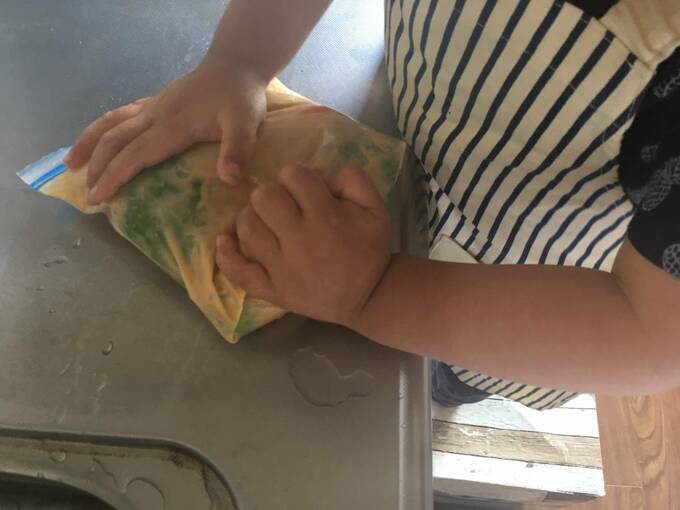 みそ漬けをもむ