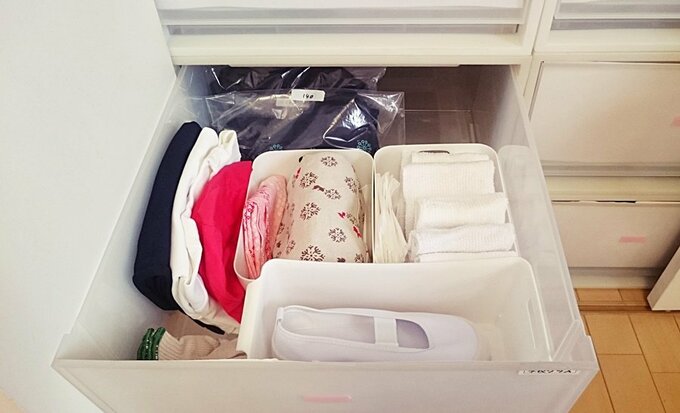 引き出しに学校の準備アイテム