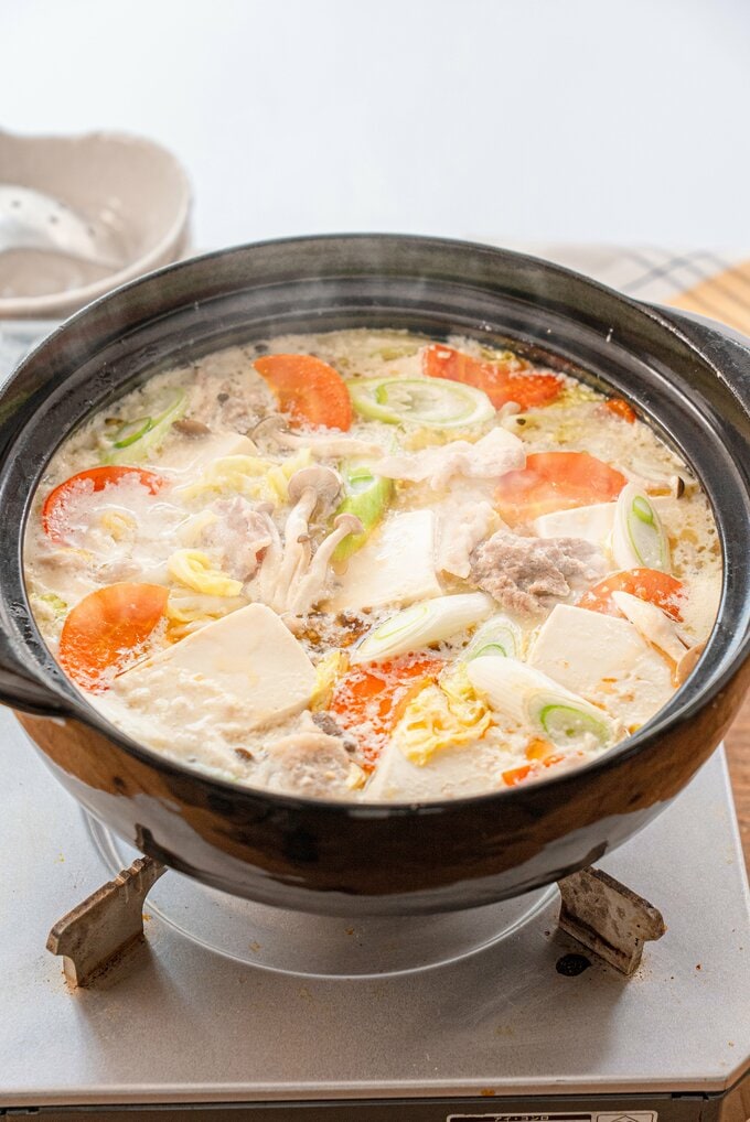 豚バラ豆乳みそ鍋