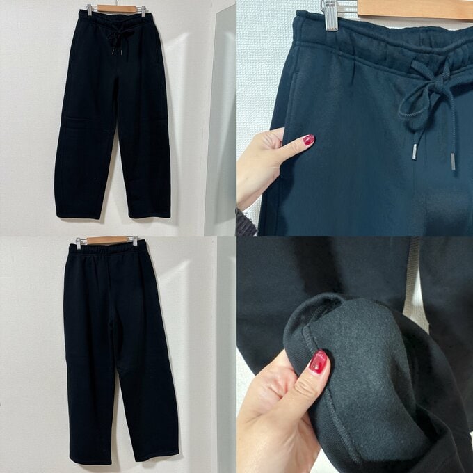 GU　ヘビーウェイトスウェットバレルレッグパンツ