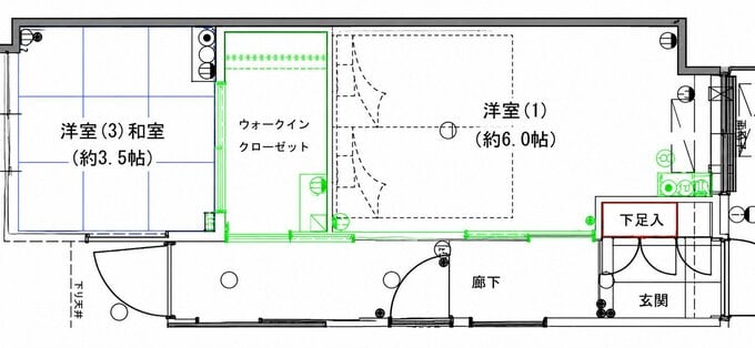 部屋の間取り図
