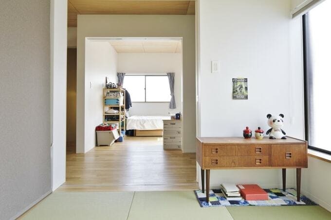 古材を生かして、快適な二世帯